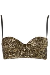 Topshop Beaded Sequin Balcony Bra