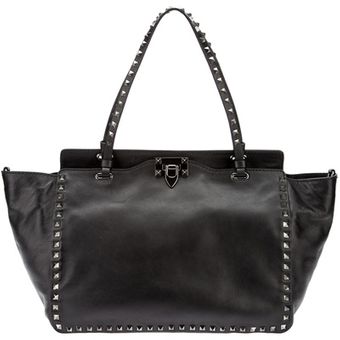 Valentino Studded Tote - Lyst