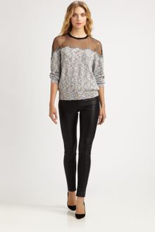 Yigal Azrouel Stretch Leather Pants - Lyst
