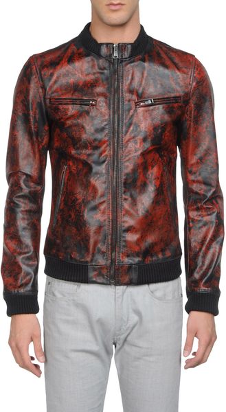 Dolce & Gabbana Leather Outerwear - Lyst