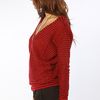 Free People The Bumblebee Stripe Pullover in Red Combo in Red - Lyst