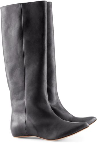 H&M Leather Boots - Lyst