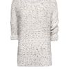Mango Flecked Lurex Jumper in White (off white) - Lyst