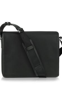 Porsche Design Black Leather Messenger Bag - Lyst