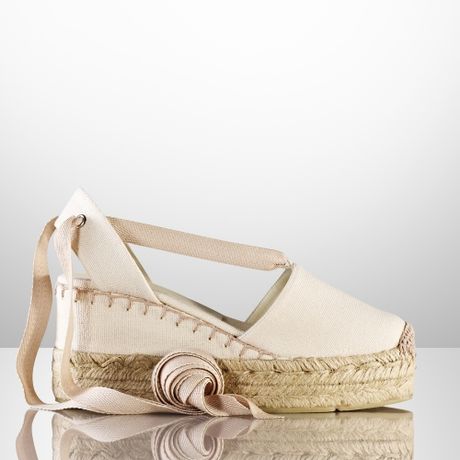 cream platform espadrilles