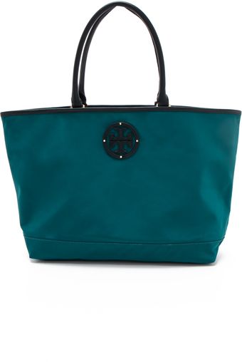 Tory Burch Stacked Logo Tote - Lyst