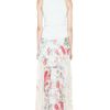 Zimmermann Clieque Paneled Fishnet Dress  in White (floral) - Lyst