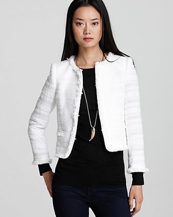 Alice + Olivia Kidman Open Front Box Jacket  - Lyst