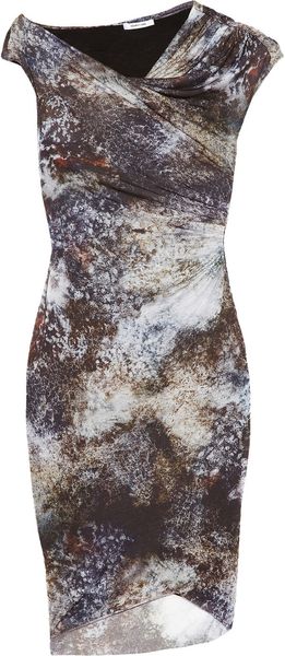 Helmut Lang Oxide Printed Jersey Dress - Lyst