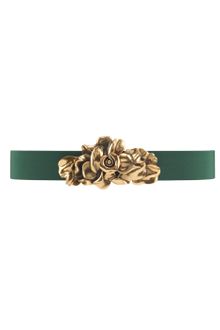 Oscar de la Renta Flower Buckle Belt - Lyst