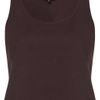 Topshop Basic Crop Vest in Purple (aubergine) - Lyst
