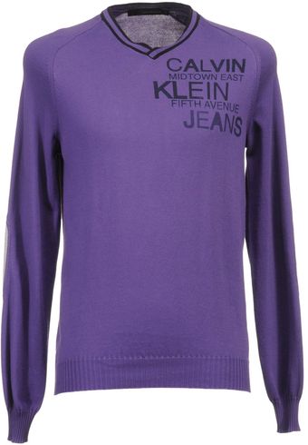 Calvin Klein Jeans Vneck - Lyst