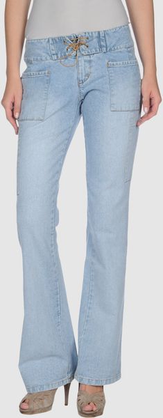 Laltramoda Denim Trousers - Lyst