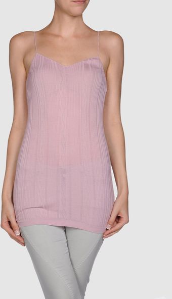 Knit Sleeveless Jumper - Lyst