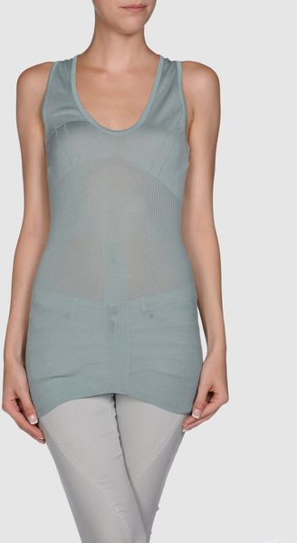 Knit Sleeveless Jumper - Lyst