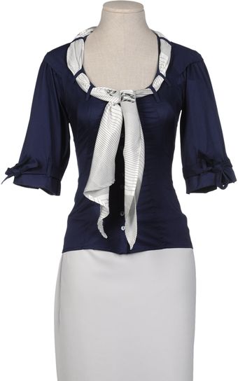 Paola Frani Shirt with Three-Quarter Sleeves - Lyst