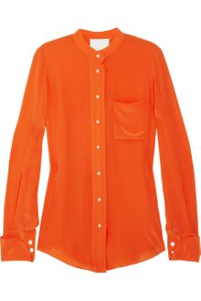 3.1 Phillip Lim Silk Crepe De Chine Shirt - Lyst