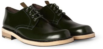 Acne Bleeker Contrast Sole Leather Derby Shoes - Lyst
