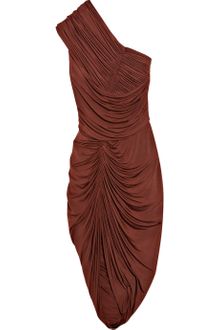 Alexander Wang Asymmetric Ruched Jersey Dress - Lyst
