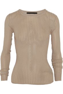 Alexander Wang Ribbed Fineknit Top - Lyst