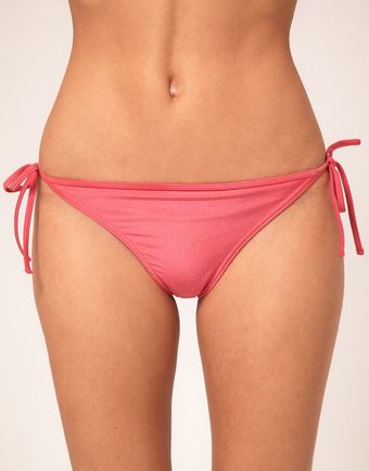 Asos Asos Asymmetric Double Frill Tie Side Bikini Pant - Lyst