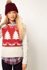 ASOS Collection Asos Sweatshirt with Christmas Fairisle Print