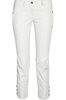Balmain Low Rise Leather Skinny Pants - Lyst