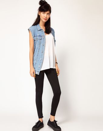 Cheap Monday Leggings with Ankle Zip - Lyst