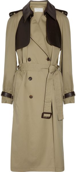 Chloé Gabardine Cotton Trench Coat - Lyst