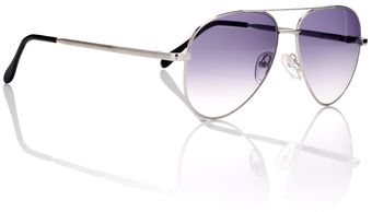 Cutler & Gross Silver Wire Aviators - Lyst