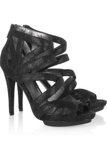 DKNY Marcey Metallic Leather Sandals - Lyst
