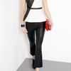 Elizabeth And James Allen Stretch Leather Kick Trousers in Black - Lyst