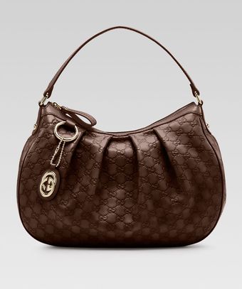 Gucci Sukey Ssima Leather Medium Hobo Bag - Lyst
