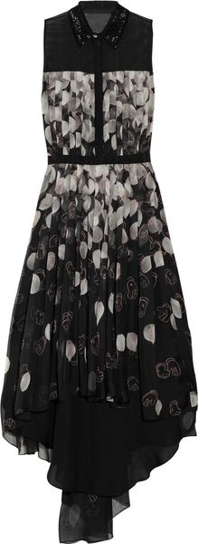 Jason Wu Kaws Printed Silkchiffon Dress - Lyst