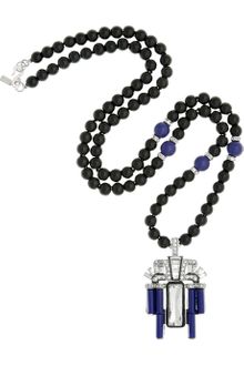 Kenneth Jay Lane Crystal and Bead Necklace - Lyst