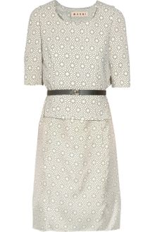Marni Printed Silk and Wool Blend Dress - Lyst