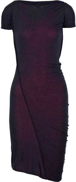 McQ by Alexander McQueen Jersey and Mesh Dress - Lyst