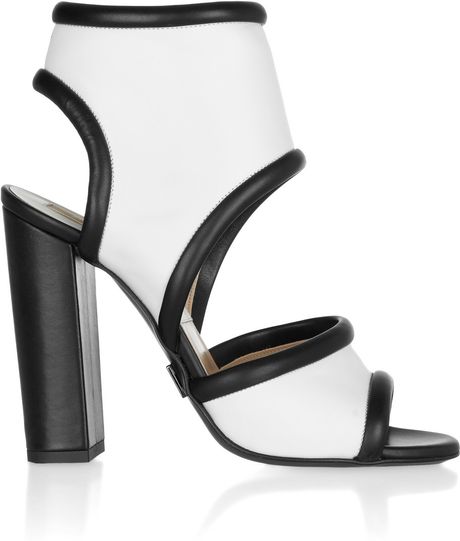 michael kors black leather sandals