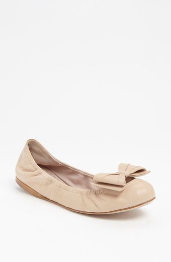 Miu Miu Bow Ballet Flat - Lyst