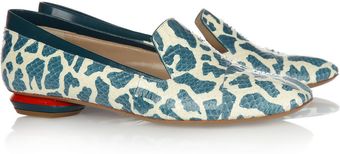 Nicholas Kirkwood Printed Elaphe Loafers - Lyst