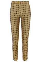 No.21 Gold Brocade Cigarette Trousers