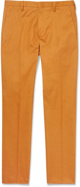 Paul Smith Slimfit Cottontwill Trousers - Lyst