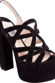 Prada Cage Platform Sandal - Lyst
