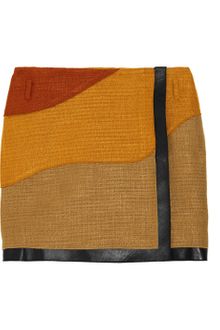 Proenza Schouler Woven Tweed Mini Wrap Skirt - Lyst