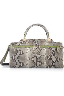 Roberto Cavalli Diva Python Bowling Bag - Lyst