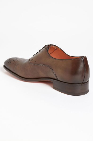stafford oxford shoes santoni stafford cap toe oxford in brown for stafford oxford shoes santoni stafford cap toe oxford in brown for
