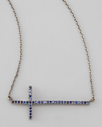 Tai  Pave Cross Necklace - Lyst