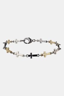 Topman Metallic Cross Link Bracelet - Lyst