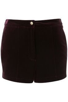 Topshop Velvet Shorts - Lyst