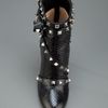Valentino Strappy Studded Ankle Boot in Black - Lyst